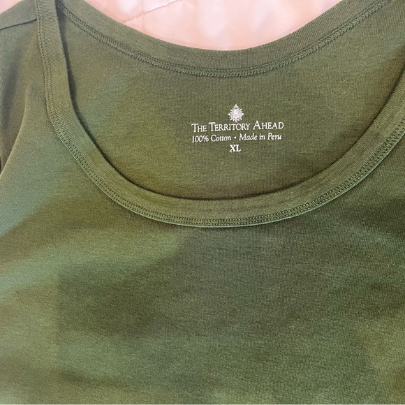 The Territory Ahead 100% Cotton Tank Tops Basic Black White Green XL Lot of 3 - Picture 2 of 8